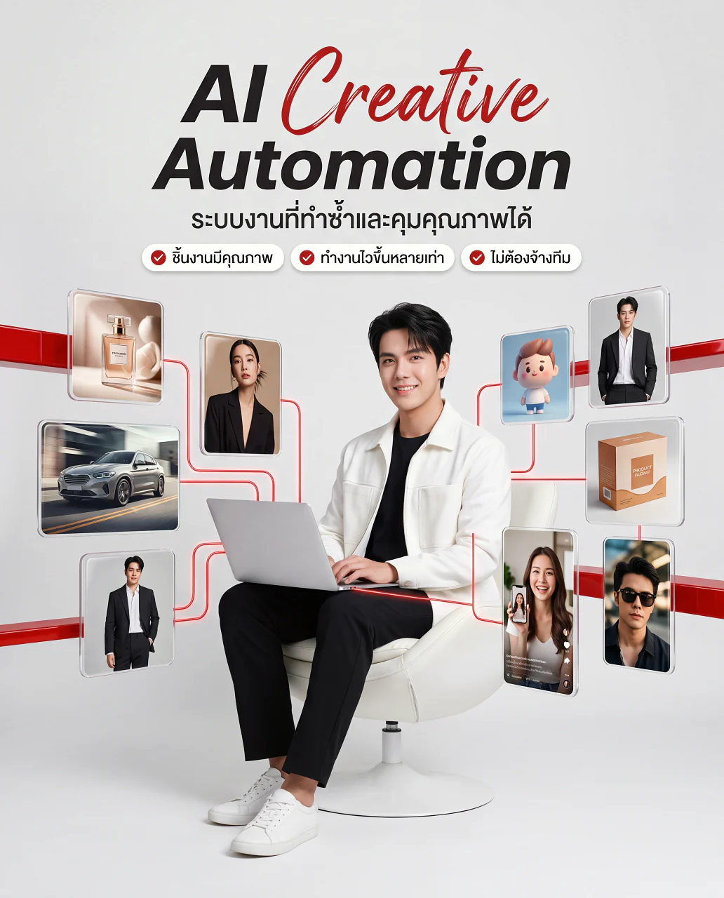 โพสเตอร์คอร์ส AI Creative Automation
