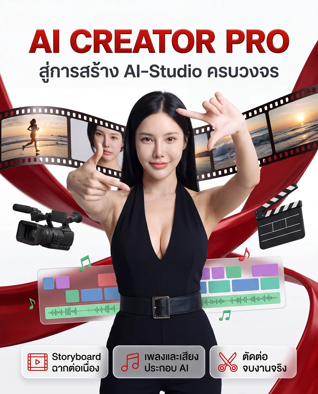 โพสเตอร์คอร์ส AI Creator Pro